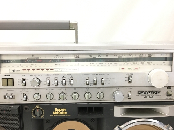 SHARP GF-909 ラジオ付きステレオテープレコーダー ラジカセ 中古 T8273202_画像5