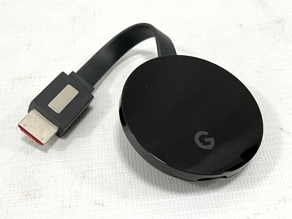 Google Chromecast Ultra Black NC2-6A5-D グーグル クロームキャスト ストリーミング デバイス 中古 H8247257_画像1