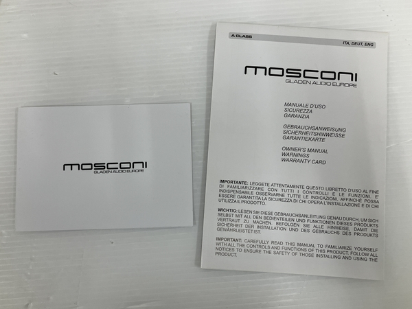 mosconi GLADEN A CLASS パワーアンプ 2CH A級 モスコニ ジャンク O8293344_画像2