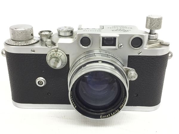 Leica IIIc 1946-47年製 ドイツ製 ライカ レンジファインダー フィルムカメラ バルナック式 3C ジャンクG8299578_画像1