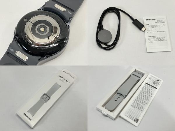 SAMSUNG SM-R930 Galaxy Watch6 スマートウォッチ 純正スポーツバンドセット 40mm サムスン グラファイト 中古 美品 W8281571_画像6