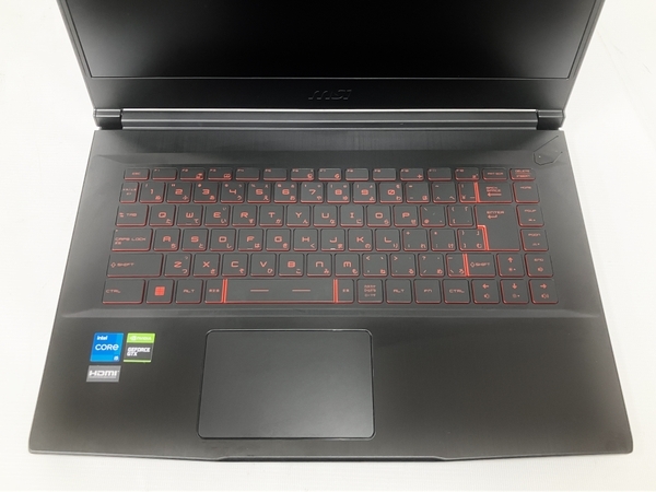 MSI GF63 Thin 11SC i5-11400H 8GB SSD 512GB GTX 1650 15.6型 win11 ノートパソコン PC 中古 M8209672_画像4