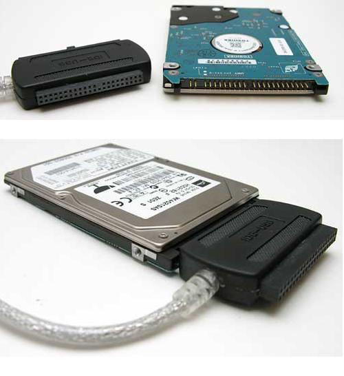 【7日保証/税0円】 USB-SATA/IDE ドライブ USB 変換ケーブル+ SATAケーブル　送料無料_画像2