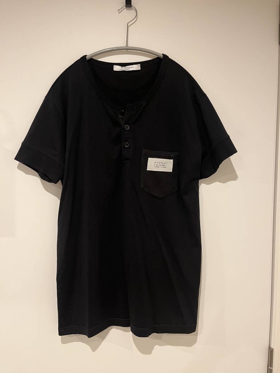 新品同様タグ付き GIVENCHY ヘンリーネックTシャツ ジバンシー ジバンシィ_画像1