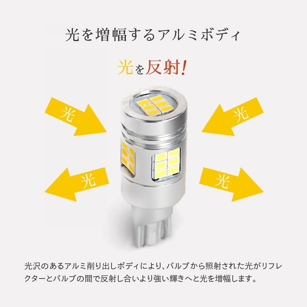 HID屋 T16 T20 S25 LED バックランプ 爆光 4000lm LEDチップ 6500k ホワイト 送料無料 安心1年保証_画像9