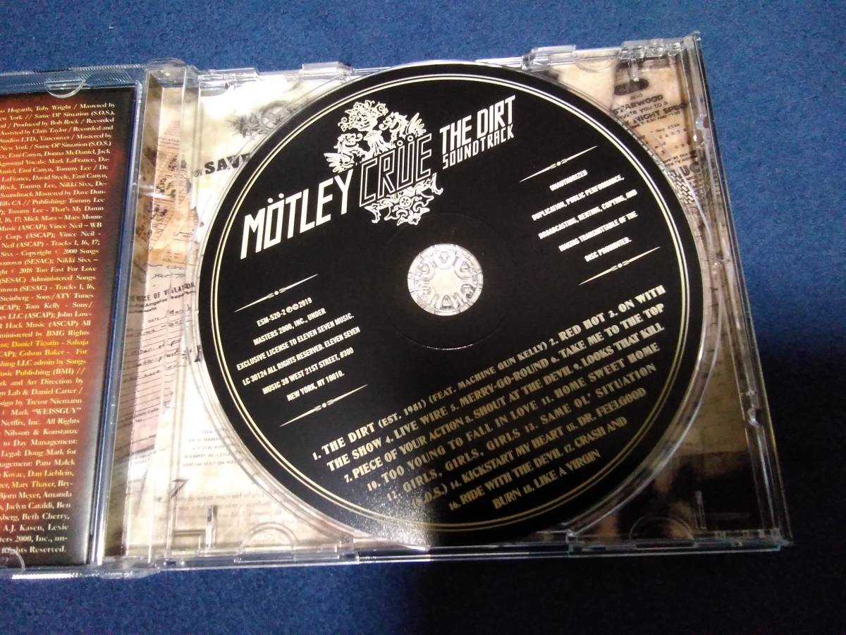 MOTLEY CRUE モトリー クルー◆THE DIRT SOUND TRACK 輸入盤 2019年発売当時新曲四曲CDの画像4