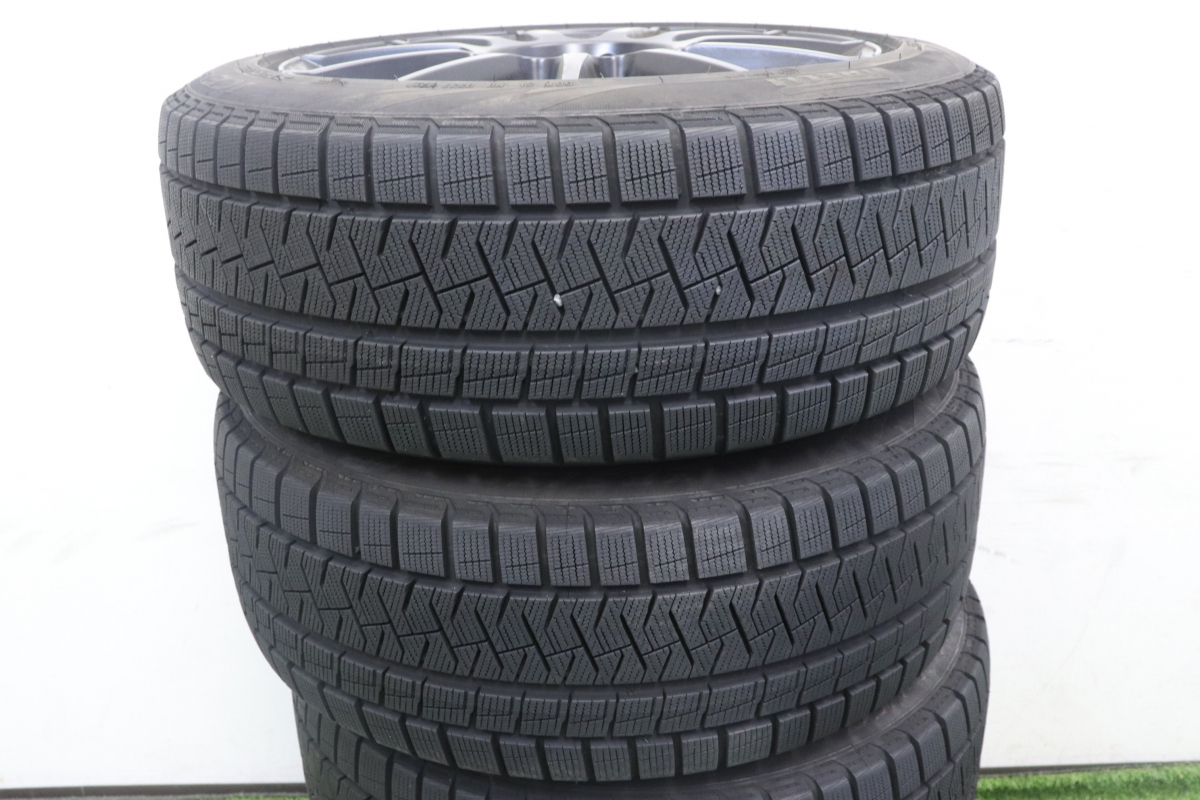 【直接引き取り限定/発送不可】PIRELLI ピレリ ICE ASIMMETRICO 225/50R17 4本セット 2018年製 スタッドレスタイヤ ホイール MZW 030FEMN48_画像8