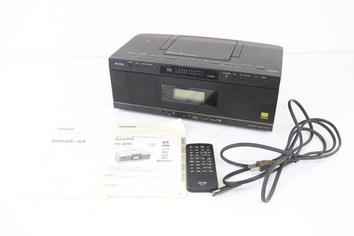 TOSHIBA 東芝 TY-AH1 ハイレゾ対応 SD/USB/CD ラジオ リモコン付き