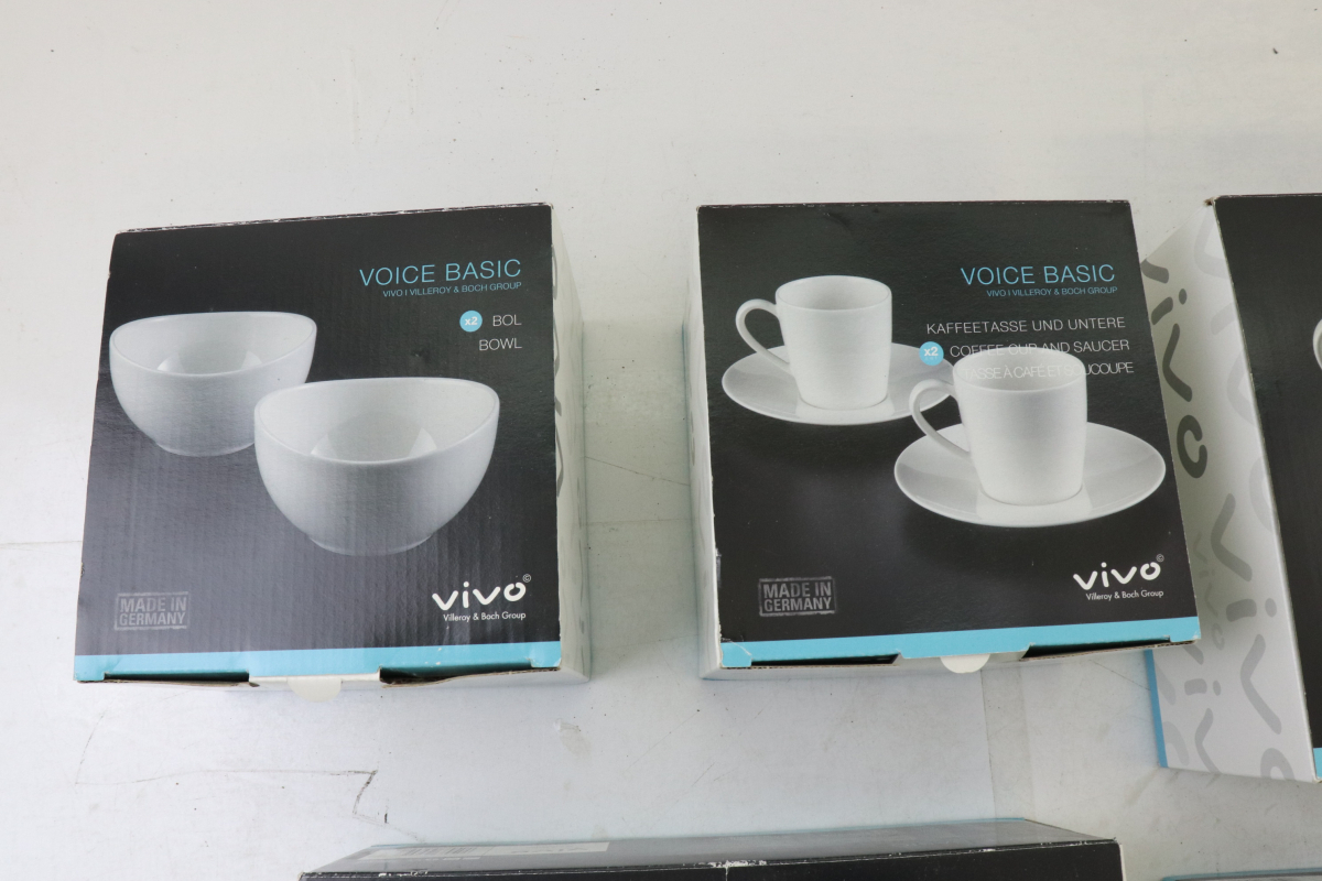 【未使用】7点まとめ ViVo VOICE BASIC マグカップ＆ プレートセット/ ボール/ サラダボール/ ディプボール＆プレートセット 003FRBG04_画像2