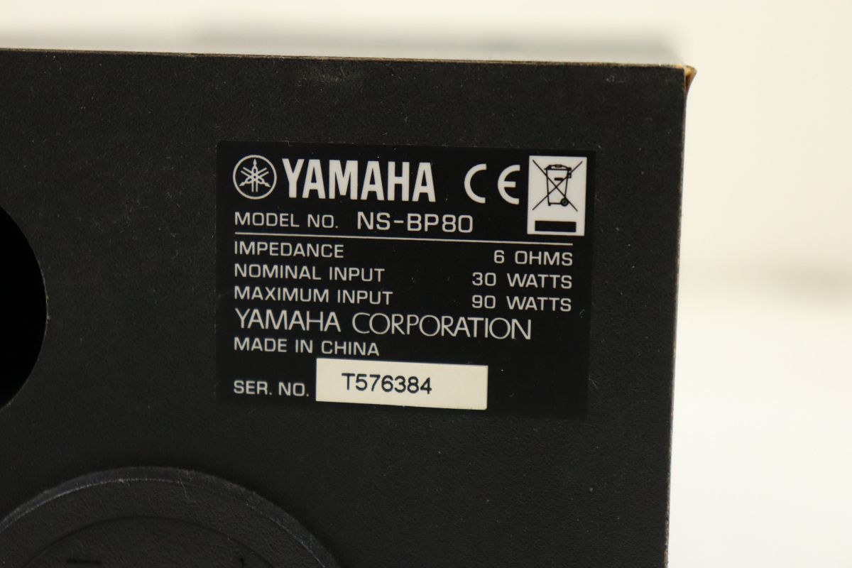 【YAMAHA】ヤマハ NS-BP80 CRX-040 システム/ 機器/ 機材/ スピーカー/ 音響/ コンポ/ 音楽/ 部屋 003FNBG46_画像7