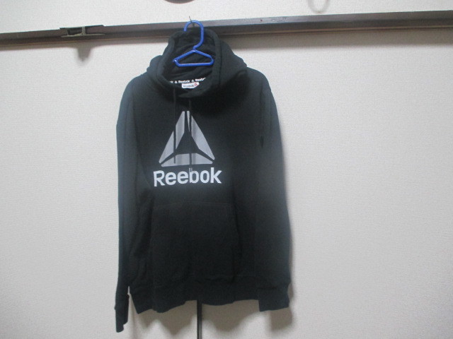 M довольно большой *reebok Reebok тренировочный Parker * чёрный - серия *USA б/у одежда 