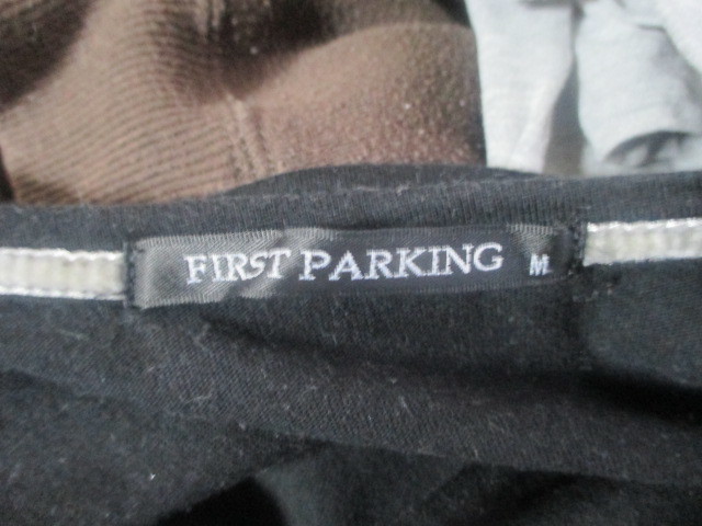 M■FIRST PARKING★長袖Ｔシャツ●黒 　used_画像3