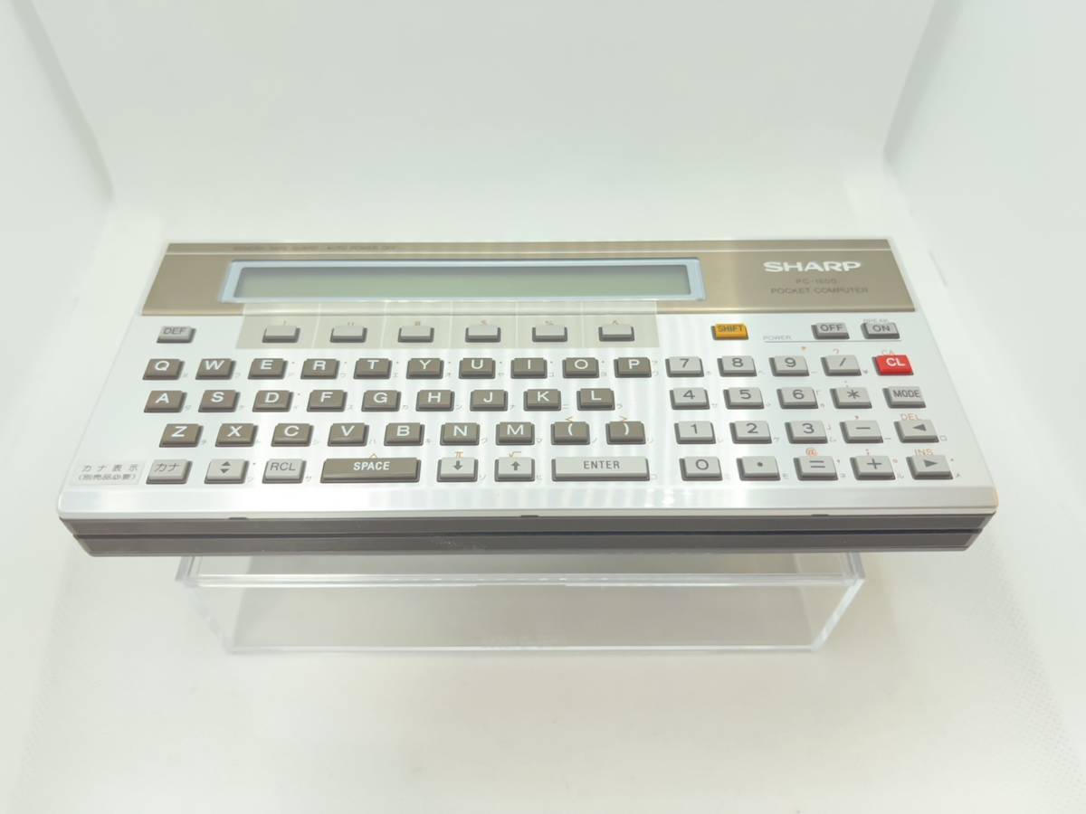  price cut! PC-1500 [ one part operation verification ][ exhibition goods beautiful goods ][ accessory great number ]SHARP sharp pocket computer -Pocket computer pocket computer Showa era 