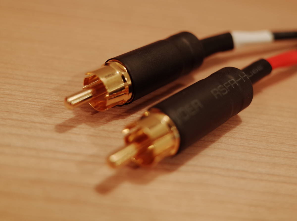 ★ 即決 MOGAMI 2534 RCA-ステレオミニプラグ3.5mm 変換ケーブル 1m Yケーブル 金メッキ NYS352AG NYS231BG-LL (アンフェノール変更可) ★_画像3