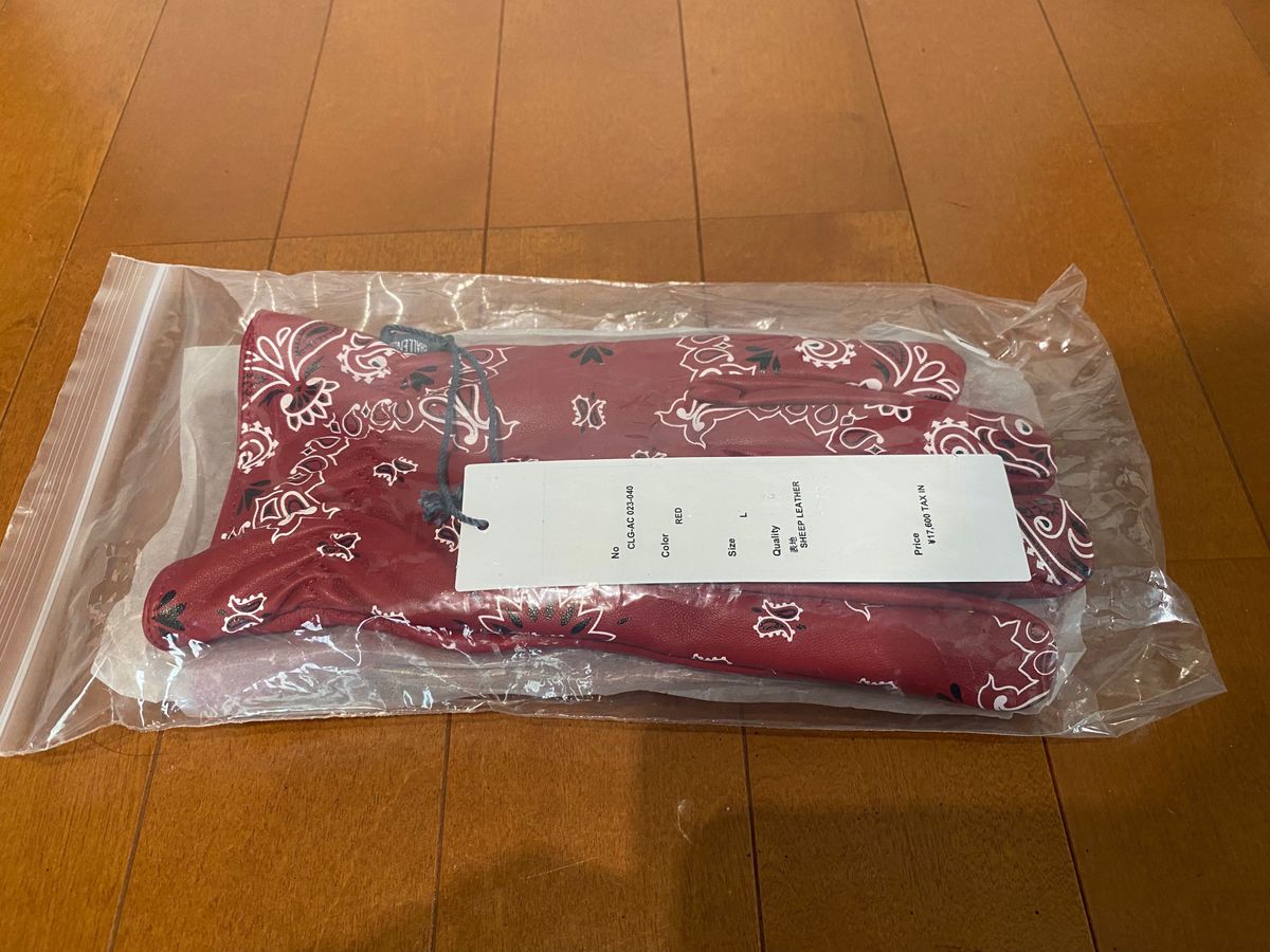 CHALLENGER BANDANA LEATHER GLOVE 新品 Lサイズ チャレンジャー CHALLENGER BANDANA LEATHER GLOVE 新品 Lサイズ チャレンジャー