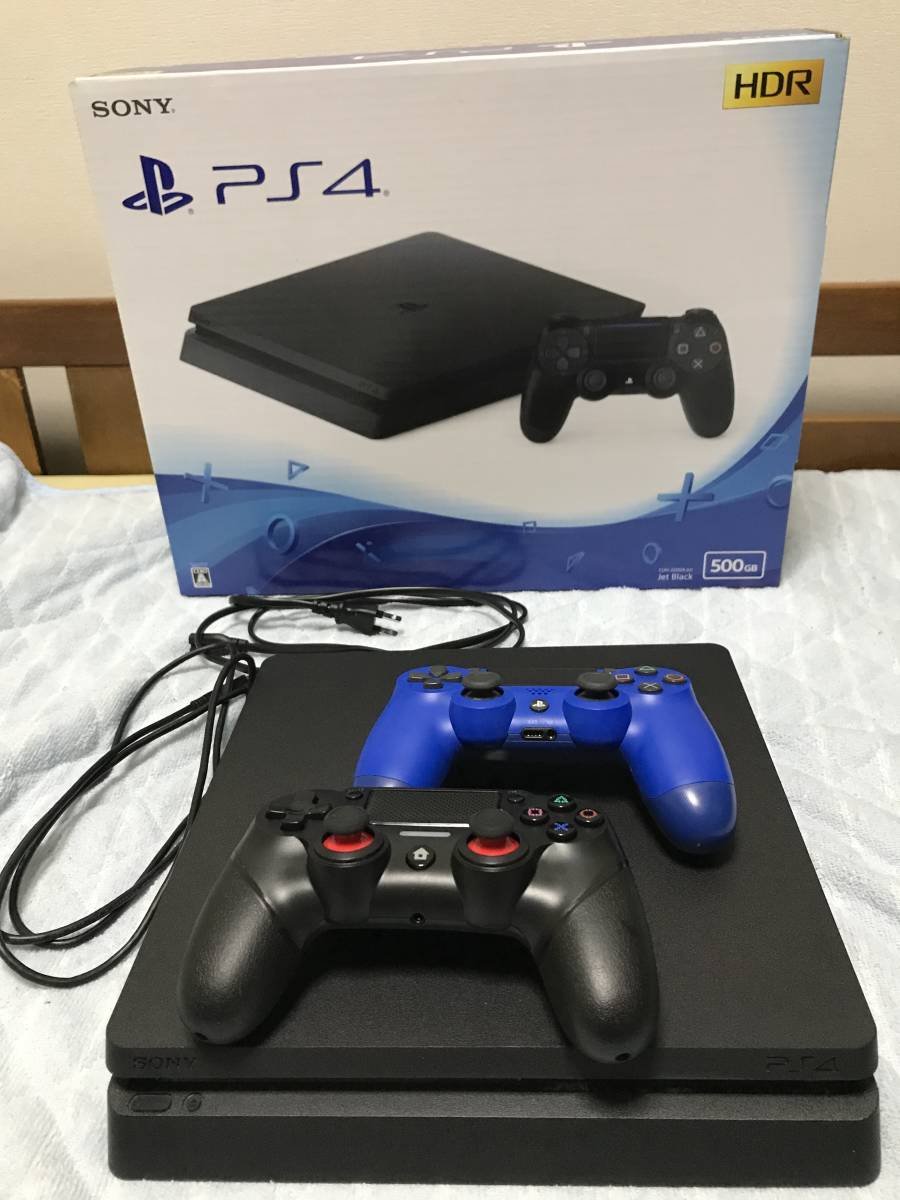 Play Station4 プレイステーション4 本体 CUH-2200A コントローラー付き 箱付き 動作品 初期化済み_画像1