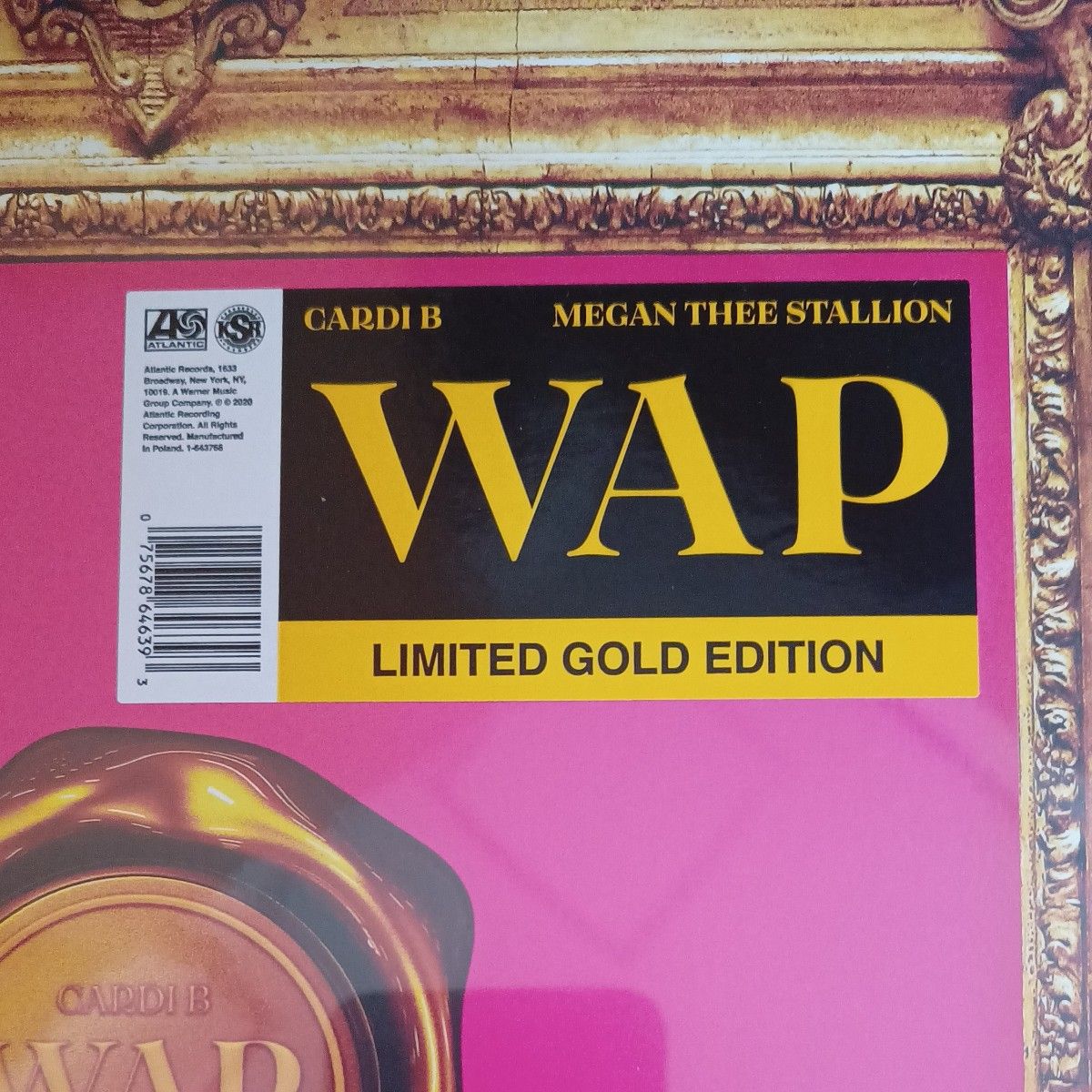 Cardi B WAP (feat. Megan Thee Stallion) Golden  12” Vinyl LPレコード