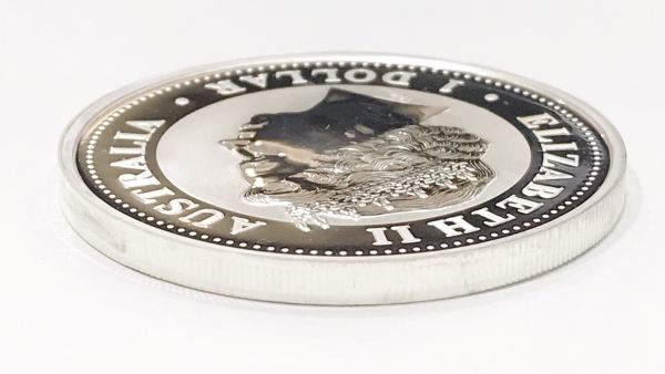 θ オーストラリア プルーフ銀貨 2005年 エリザベス2世/カワセミ 1ドル 1OZ シルバー コイン アンティーク 硬貨 ケース付 S99375470817_画像4