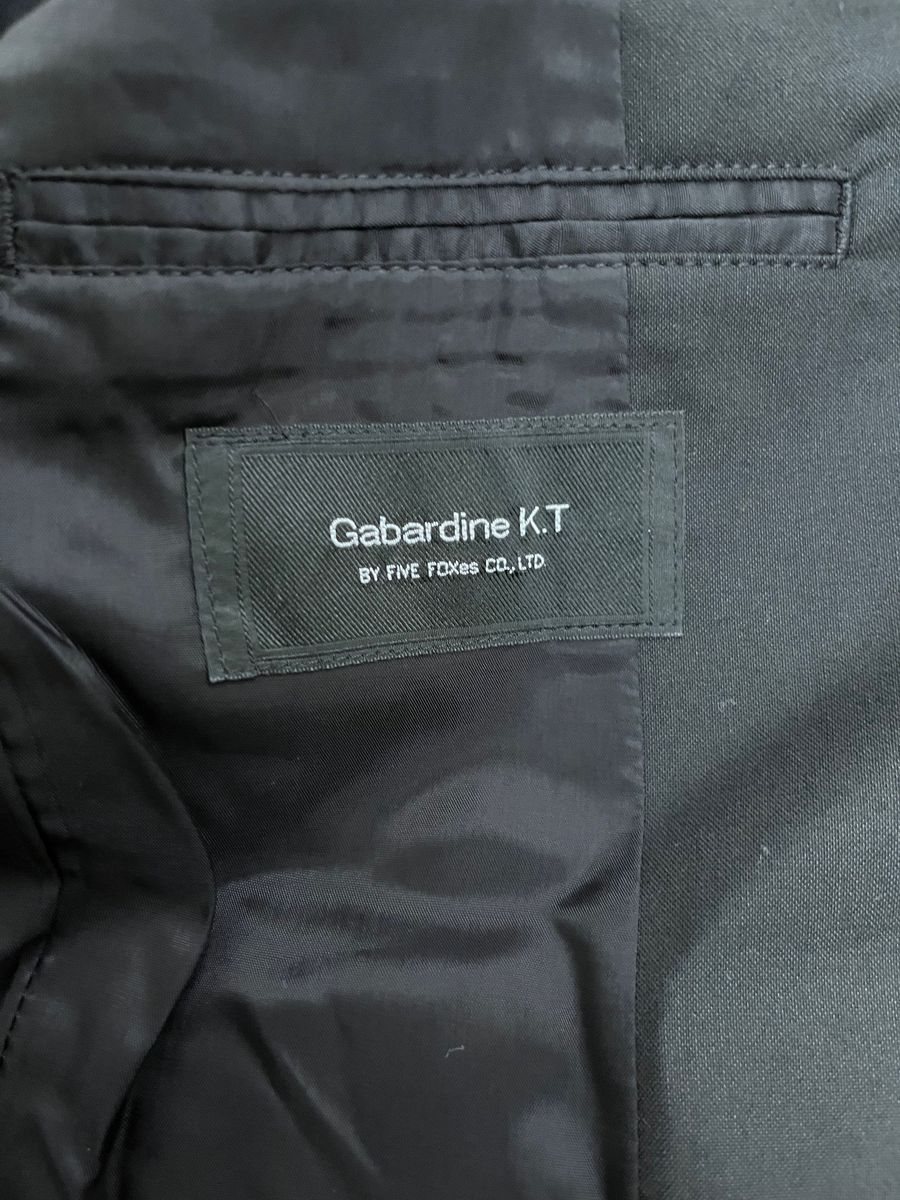 Gabardine K.T ブラック ジャケット スーツ 黒