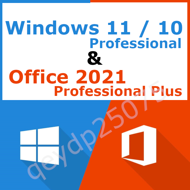 【即応 / お得なセット品】 Windows10 ＆ 11 □ Professional + Office2021 Professional Plus / ダウンロード版_画像1