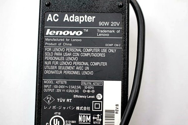 lenovo/ Lenovo оригинальный AC адаптор *42T5276/20V 4.5A/ наружный диаметр примерно 8mm внутренний диаметр примерно 5.5mm* Lenovo AC20V99Y