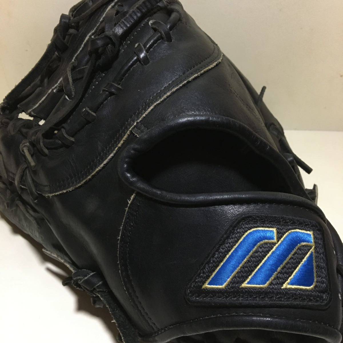 * popular immediately war power * Mizuno blue view general for adult softball type baseball one . First mito glove * free shipping Speed shipping *