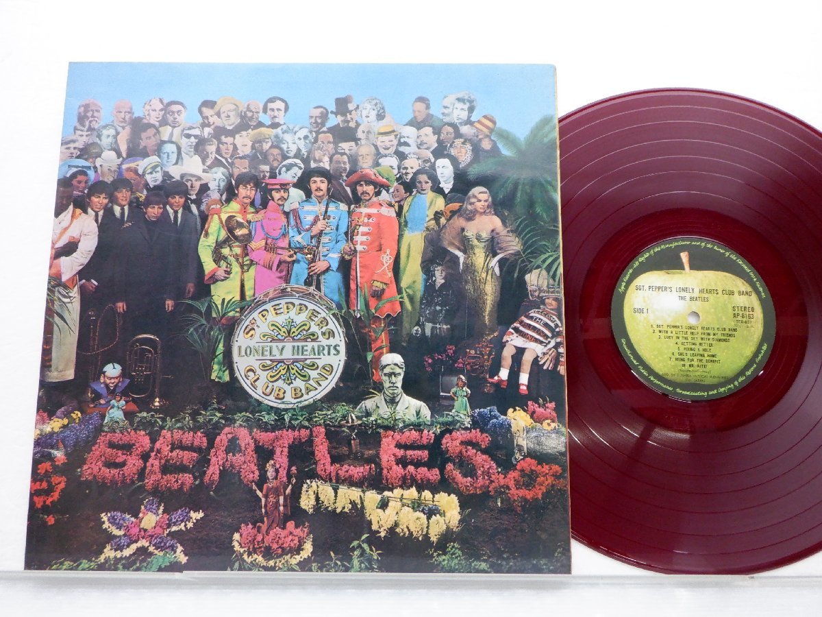 【赤盤】Beatles(ビートルズ)「Sgt. Pepper's Lonely Hearts Club Band」LP（12インチ）/Apple Records(AP-8163)/ロック_画像1