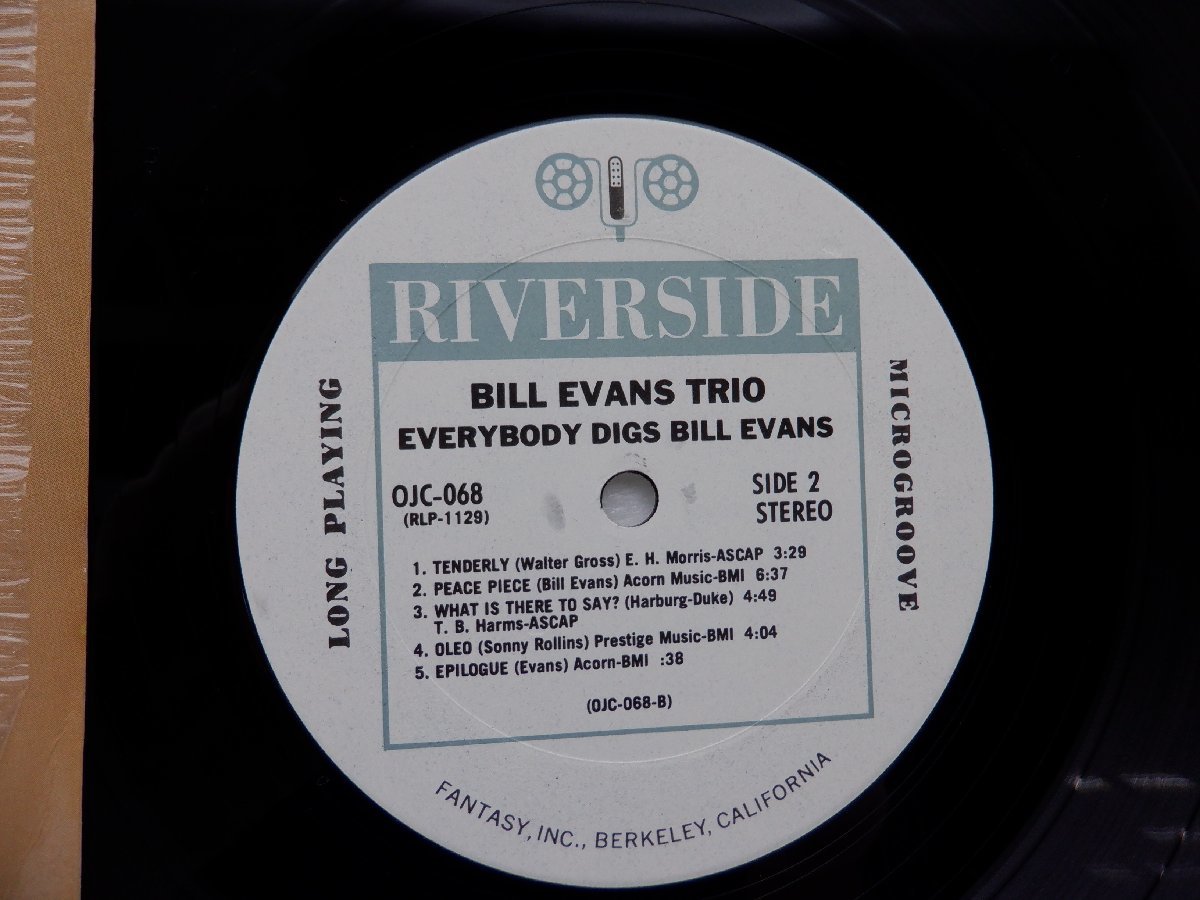 The Bill Evans Trio(ビル・エヴァンス)「Everybody Digs Bill Evans」LP（12インチ）/Riverside Records(OJC-068 / RLP 1129)/ジャズ_画像2