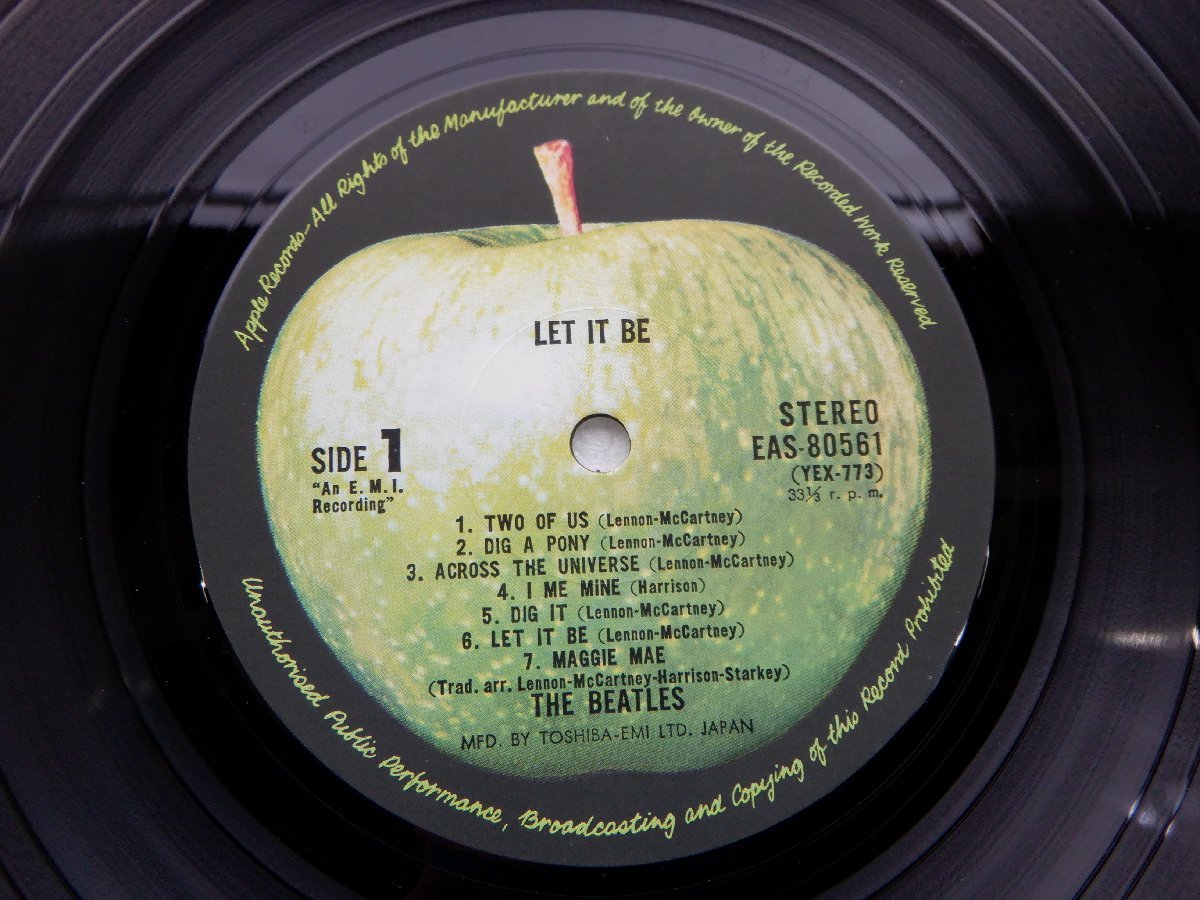 【国旗帯】The Beatles(ビートルズ)「Let It Be(レット・イット・ビー)」LP（12インチ）/Apple Records(EAS-80561)/ロック_画像2