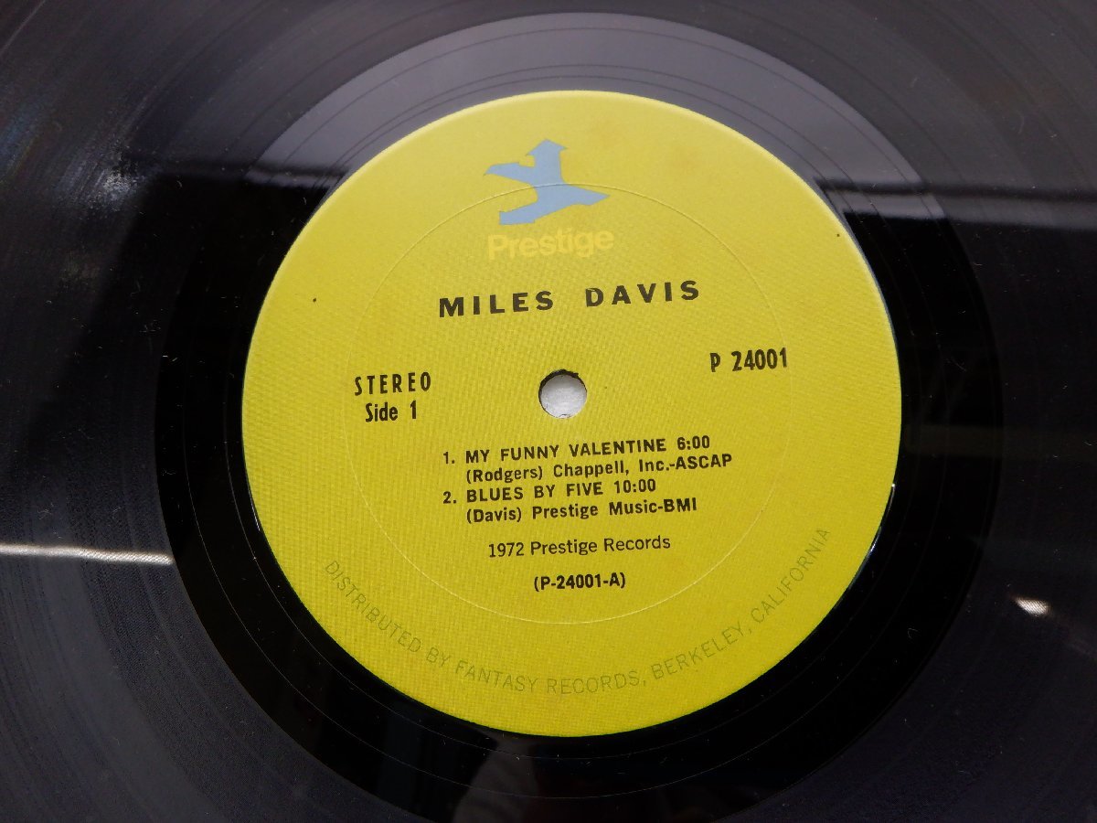 Miles Davis「Miles Davis」LP（12インチ）/Prestige(PR 24001)/ジャズ_画像2