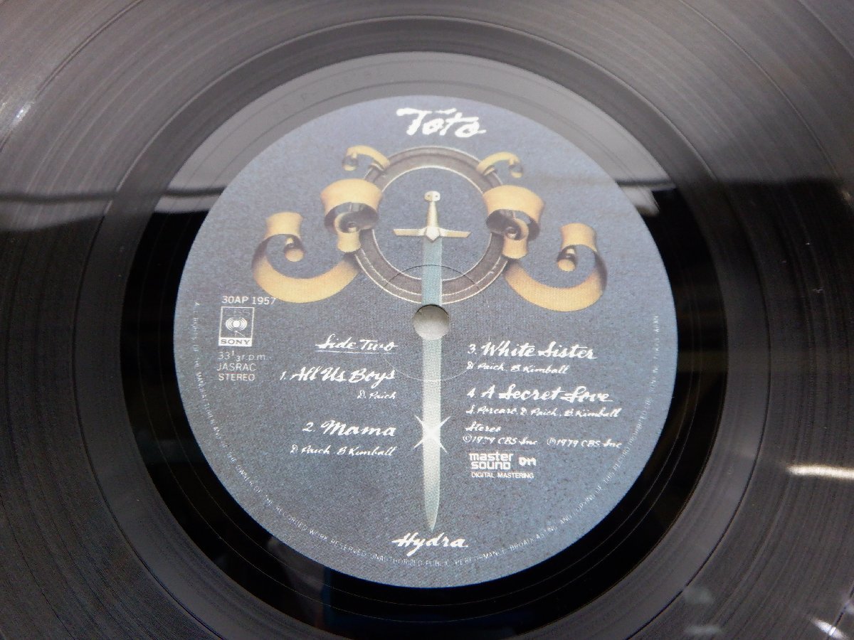 Toto(トト)「Hydra(ハイドラ)」LP（12インチ）/CBS/Sony(30AP 1957)/Rock_画像2