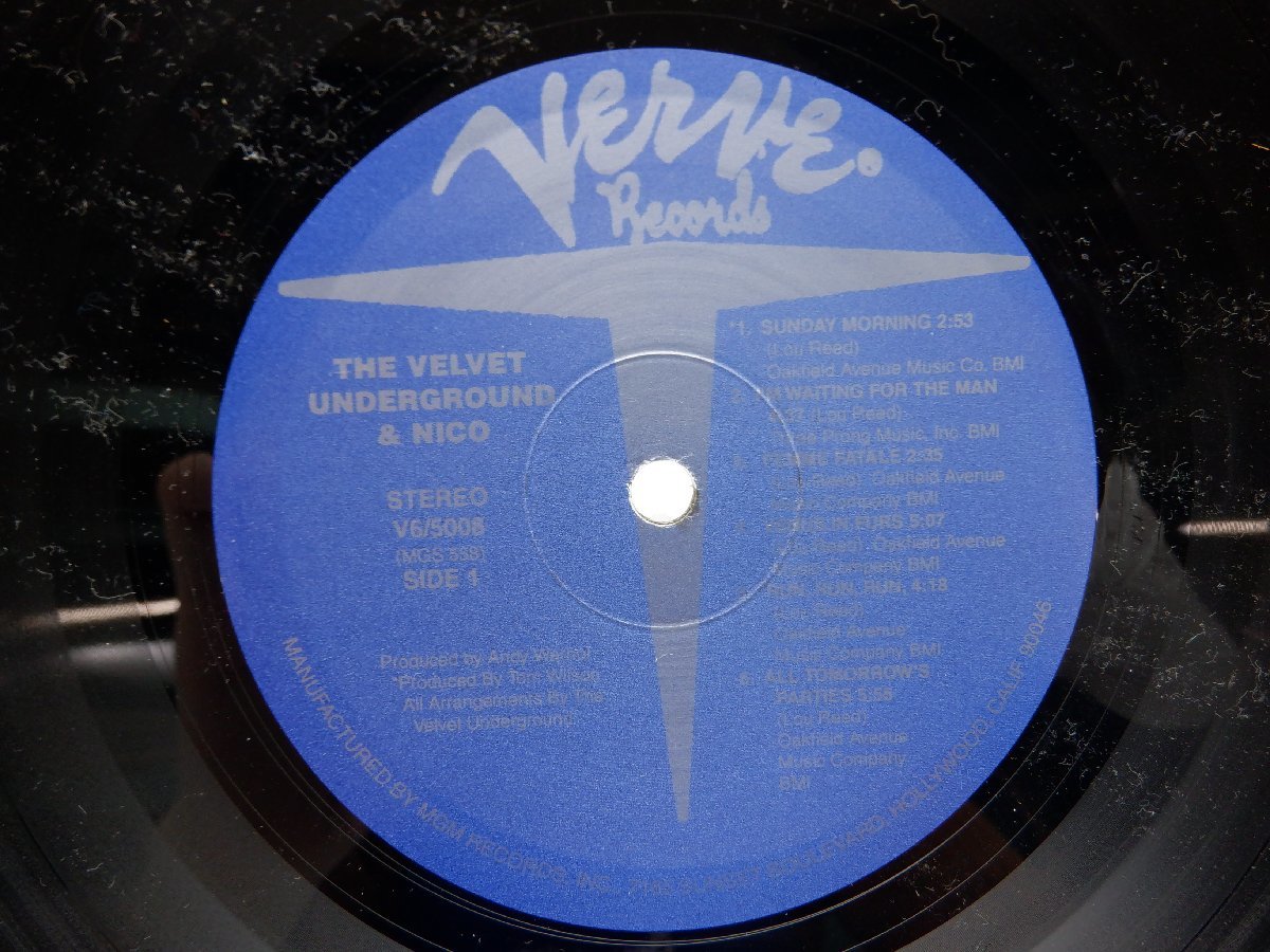 【US盤】The Velvet Underground(ヴェルヴェット・アンダーグラウンド)「The Velvet Underground & Nico」LP/Verve Records(V6 5008)_画像3