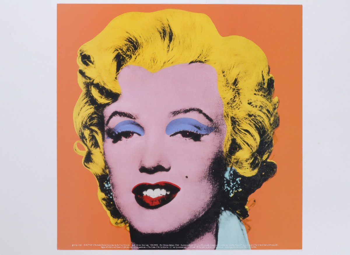 アンディ・ウォーホル「Shot Orange Marilyn」アートポスター / Andy Warhol マリリンモンロー オレンジ オフセット_画像2