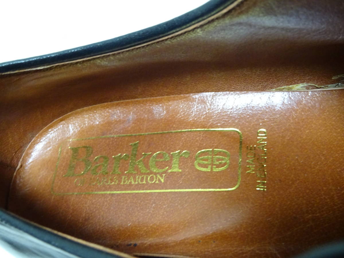 Barker　バーカー　プレーントゥダービーシューズ　レザーシューズ　ビンテージ　アーミーシューズ　ENGLAND製　メンズ　9E　27.5cm位_画像3