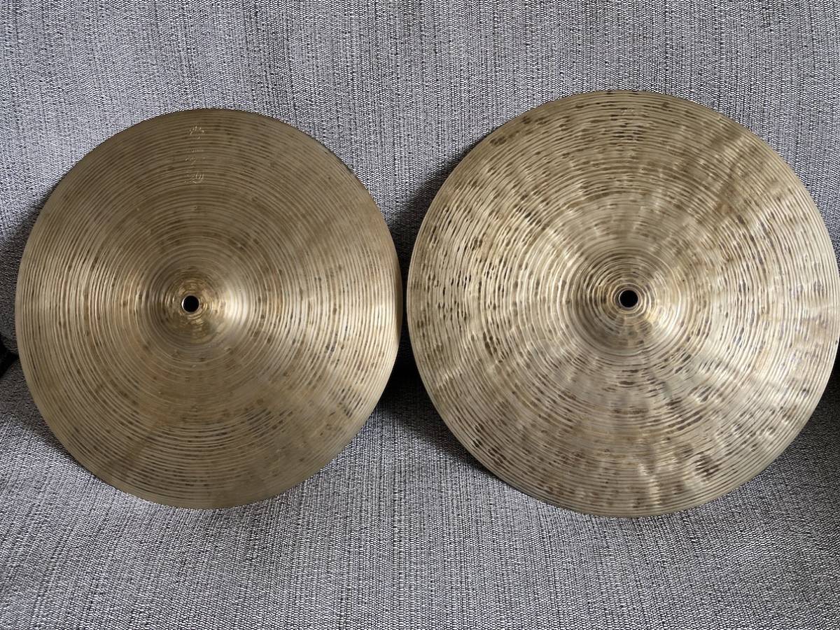 美品・istanbul AGOP 30th HiHat13"／イスタンブール アゴップ 30周年記念 ハイハット 13インチ／804g+740g_画像1