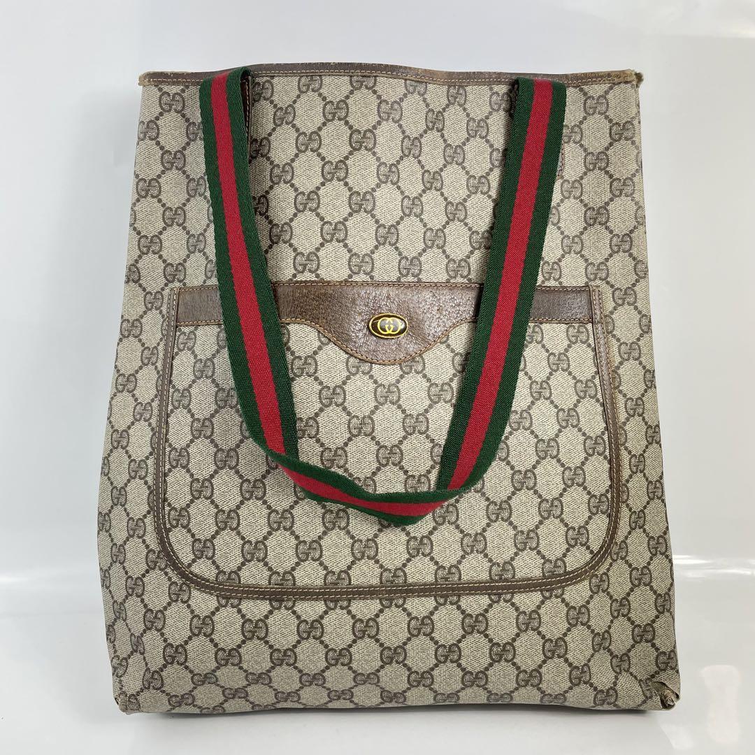 GUCCI グッチ GGスプリーム シェリーライン ショルダーバッグ トート