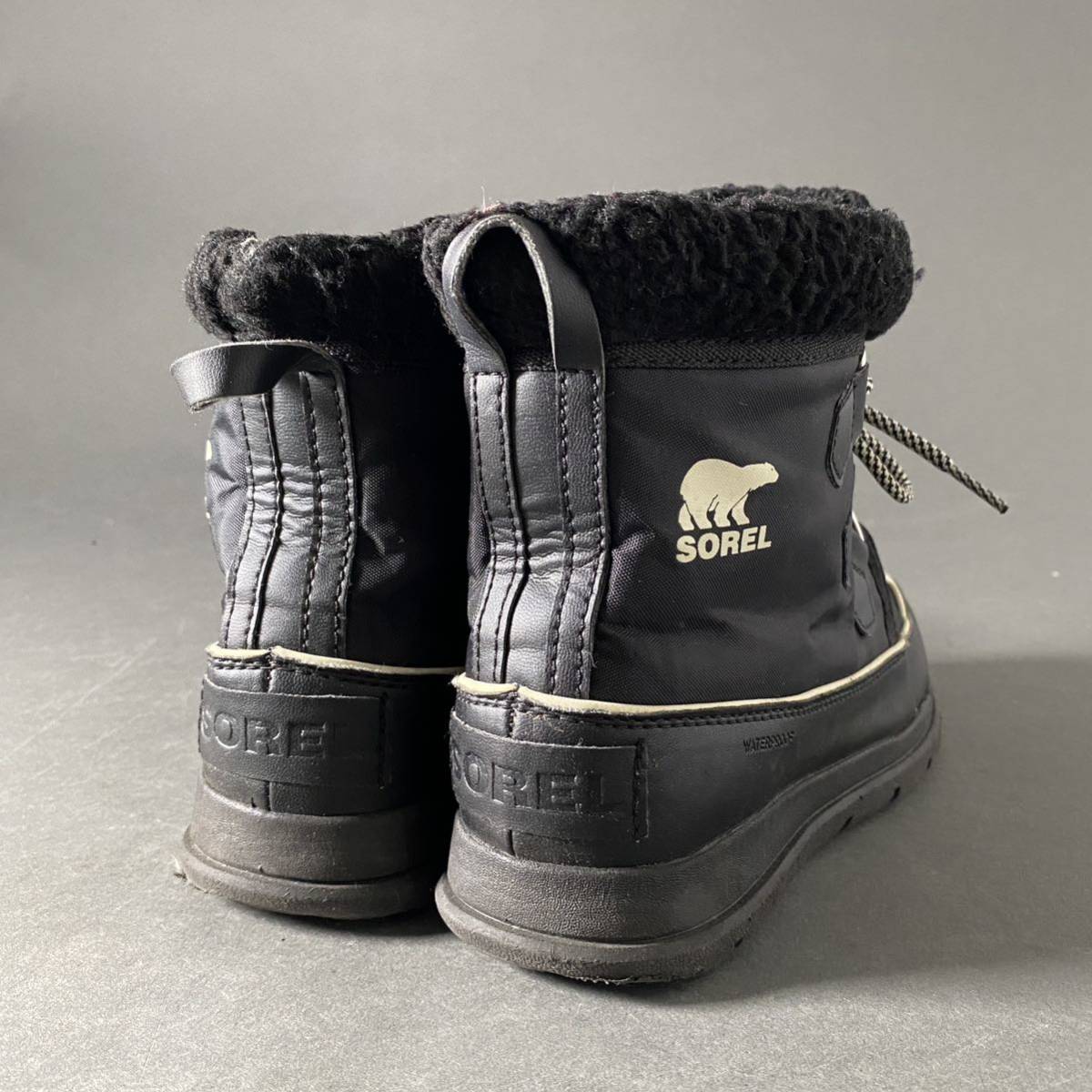 Dk7 SOREL ソレル スノーブーツ ショートブーツ 24cm ブラック レディース 女性用 秋冬用 ブーツ 防水素材_画像3