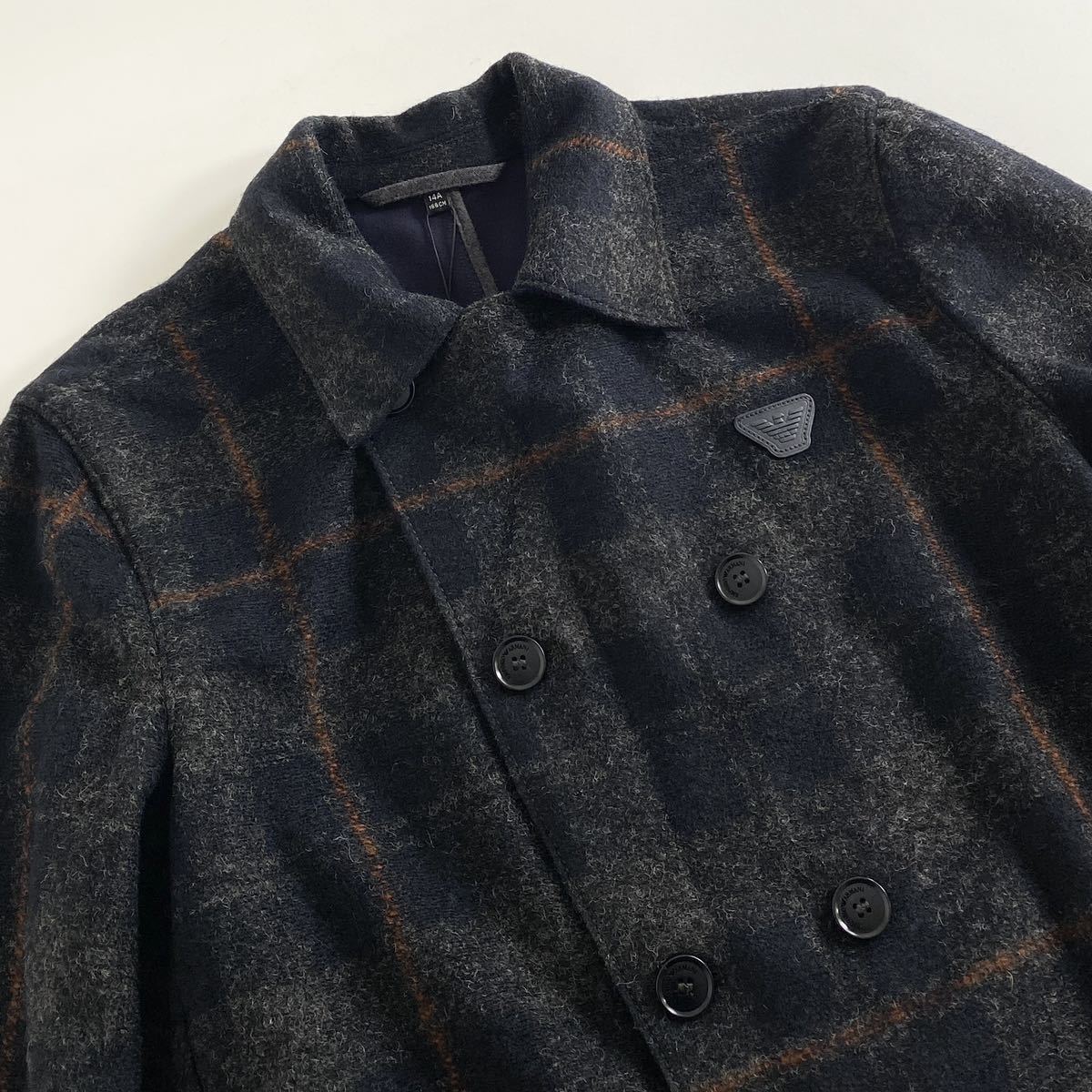 Yk5《未使用》EMPORIO ARMANI エンポリオアルマーニ ジャケット 14A マルチカラー キッズ サイズ トップス アウター タグ付 定価¥71,000_画像3