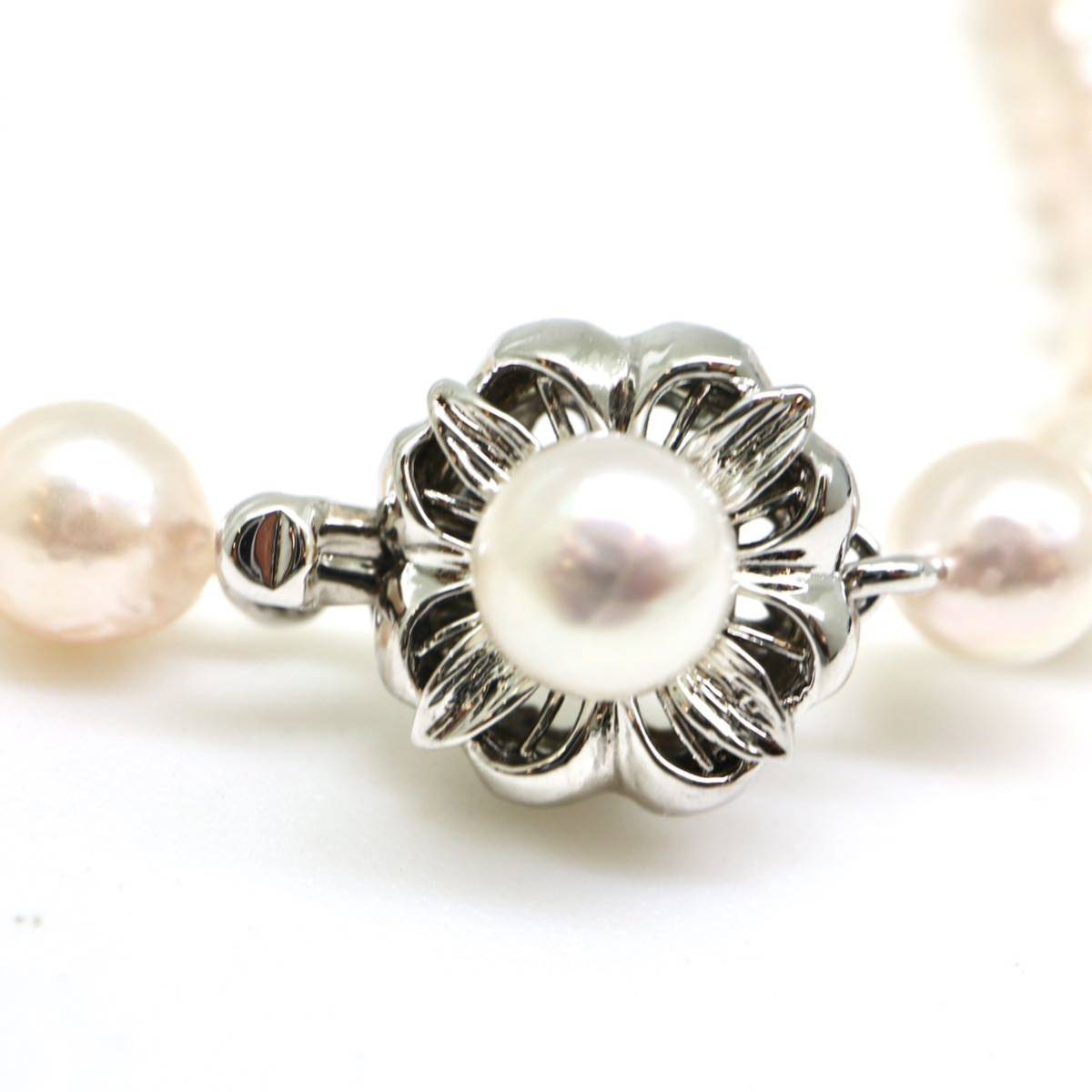 ◆アコヤ本真珠ネックレス◆N 22.1g 41.5cm 6.0mm珠 真珠 pearl necklace ジュエリー jewelry DA0/DE0_画像6