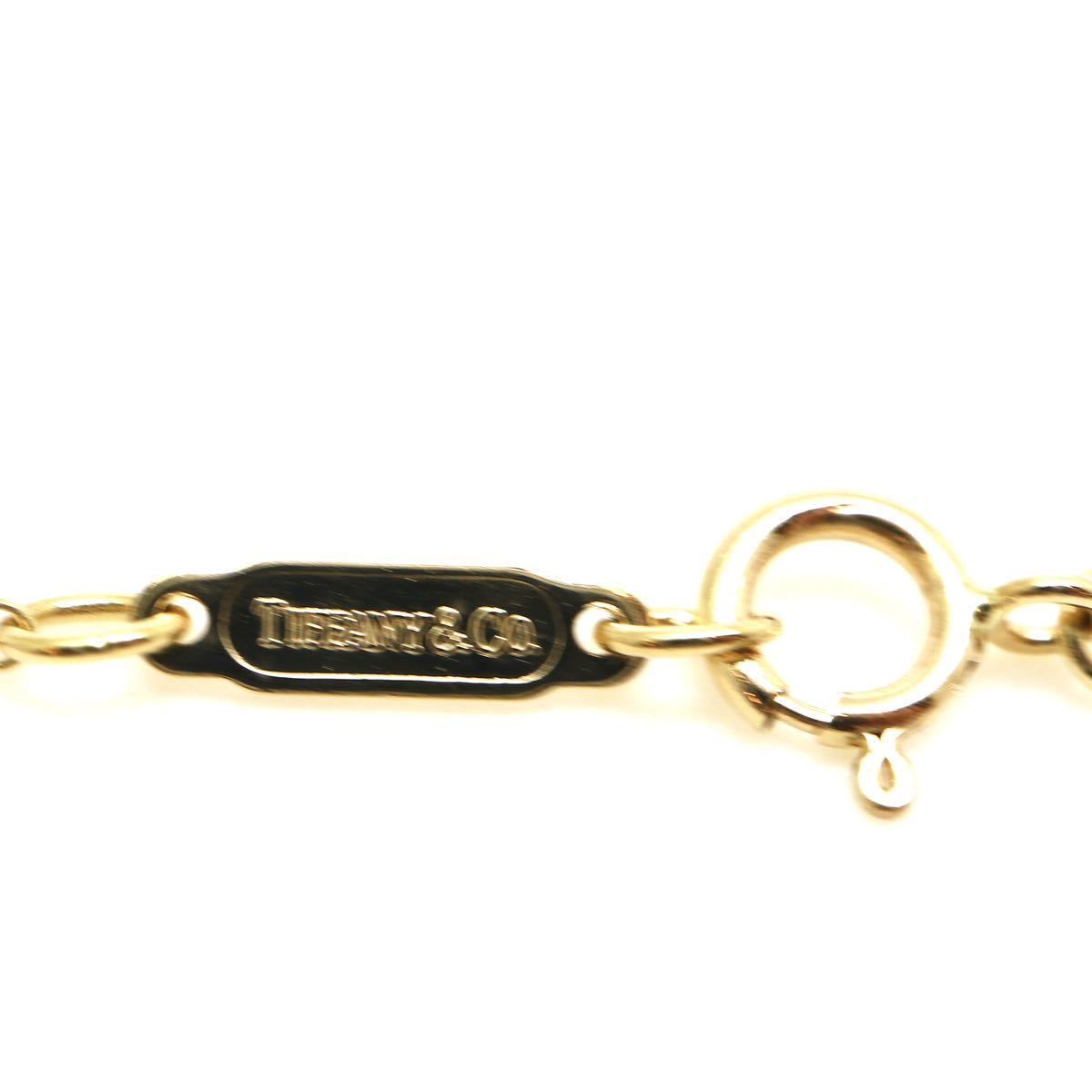 TIFFANY&Co.(ティファニー)美品!!◆K18(750) チェーンクロスハートネックレス◆N 5.6g 47.0cm necklace ED2/ED2_画像6