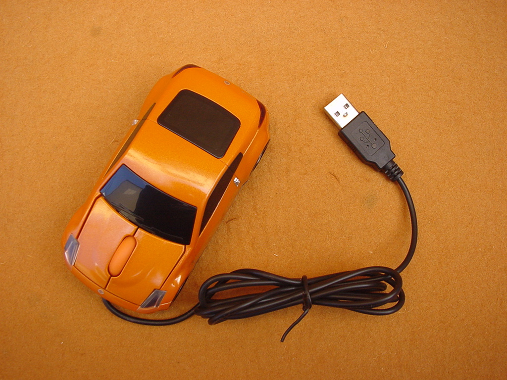 栄光の名車 Car Mouse サントリー コーヒー ボス x NISSAN フェアレディZ 橙☆光学式カーマウス☆動作保証なし_画像2