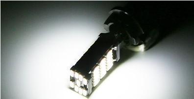 T16 T10 LED ホワイト 45SMD 6000Kナンバー灯 2個 直視厳禁の画像3