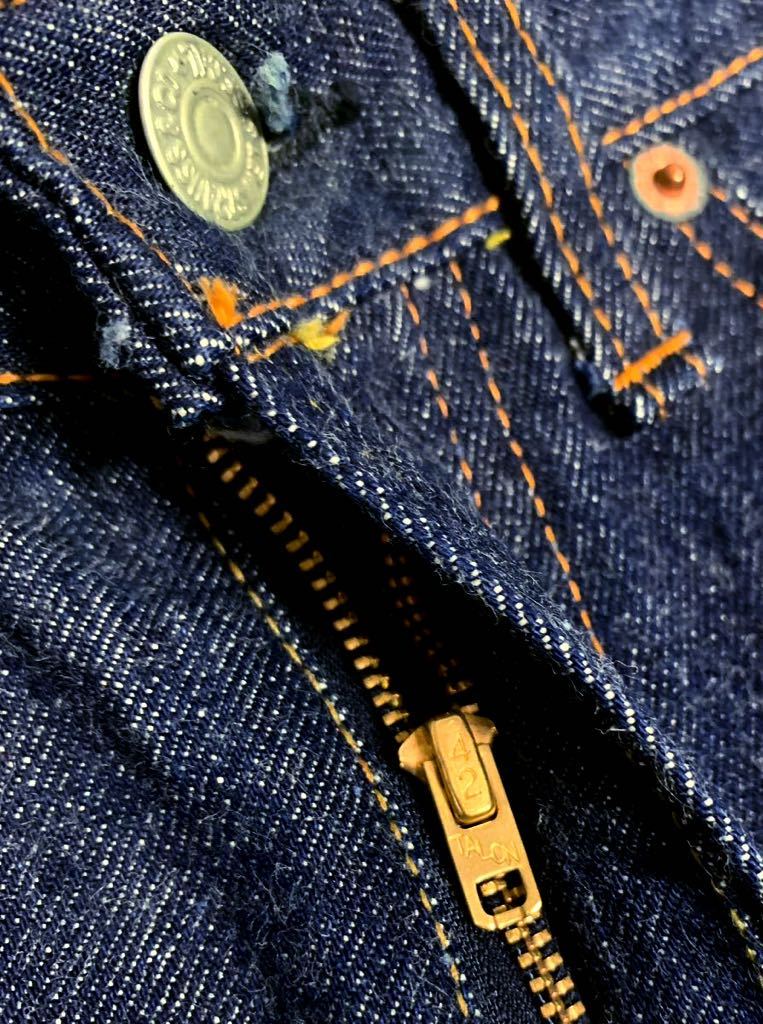 超極上 60's VINTAGE LEVI'S 501 ZXX リーバイス ヴィンテージ BIGE 赤耳 XX 60年代 当時物 ビッグE デニム Gパン USA製 前V 501ZXX J刻印_画像8