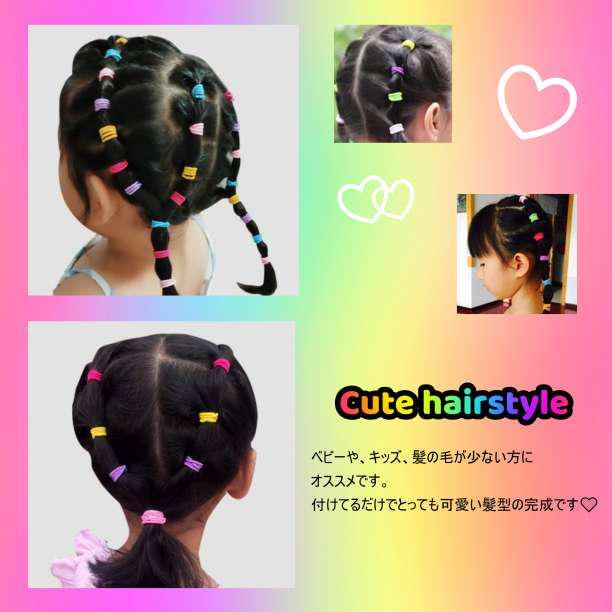  hair elastic 100 pcs set Kids child hair accessory pastel . rubber 