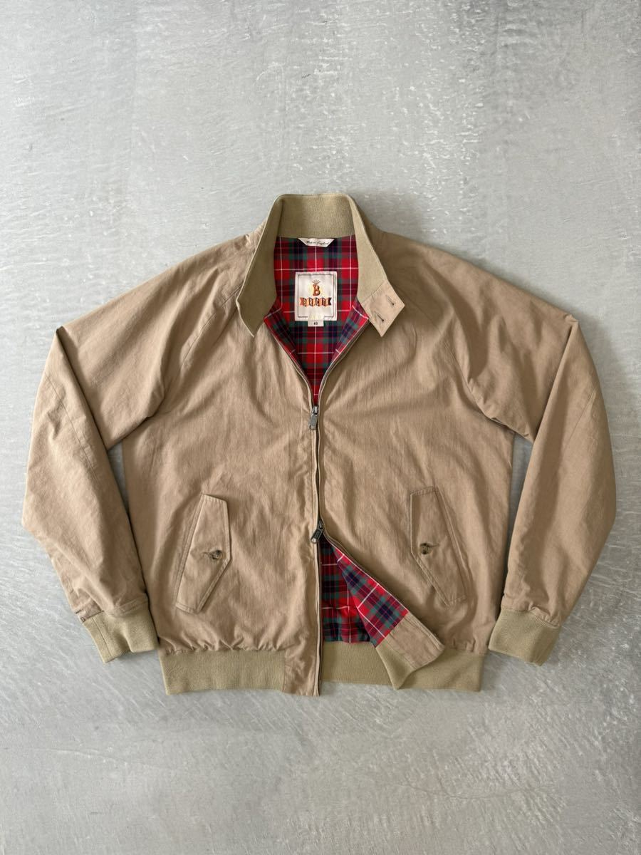 バラクータ G9 ブルゾン 40 ベージュ BARACUTA スイングトップ ジャケット ダブルジップ コットン 綿 ENGLAND 英国製_画像1