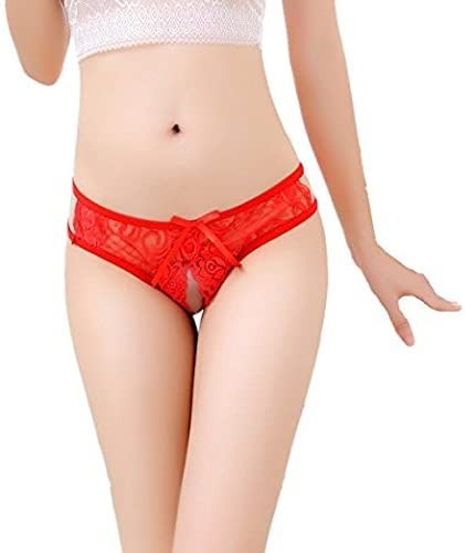 ★ セクシー総レース オープン クロッチ ショーツ ★ ランジェリー レディース パンティ パンツ 見せパン 可愛い 下着 赤 g19_画像6