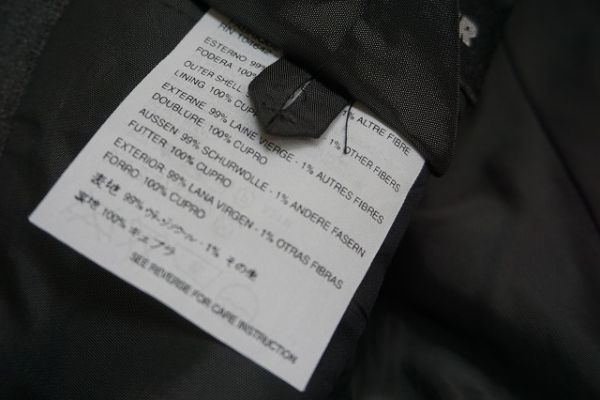 【即決】JIL SANDER ジルサンダー メンズ シングルスーツ S3B グレー系 サイズ:52 イタリー製 【831245】_画像6