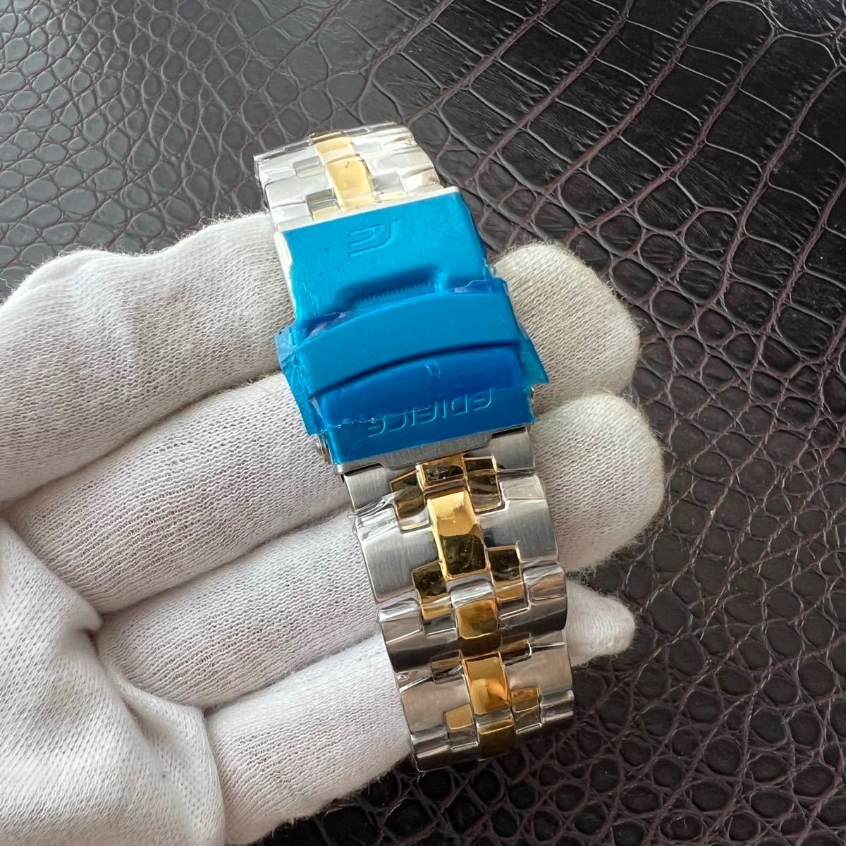 【未使用品】CASIO カシオ EDIFICE エディフィス 腕時計 クロノグラフ 正規品 ビジネス メンズ 10気圧防水 ダイバーズ ウォッチ NO.467_画像4
