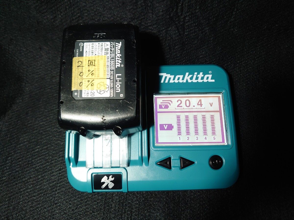 makita マキタ18V 純正バッテリー BL1860B　雪マーク付　美品