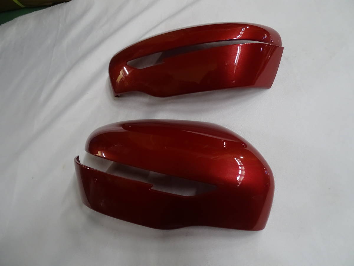 売り切り！日産 エクストレイル T32系 ニスモレッドオーテック 赤メタリック ドアミラーカバー 純正ミラー上貼り付けタイプ 左右の画像2